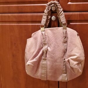 Furla Large Snakeskin Tan Purse